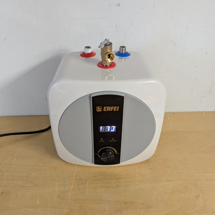 Actual unit: ERFEI 8 L under sink water heater, front