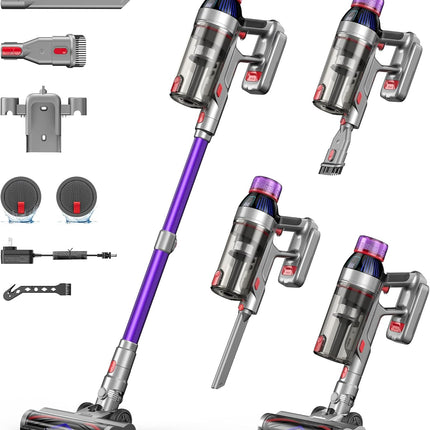 Ernamol cordless stick vacuum cleaner with attachments