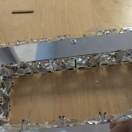 Actual unit: Finktonglan chandelier, some crystal hangers broken off