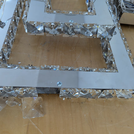 Actual unit: Finktonglan chandelier, some crystal hangers broken off