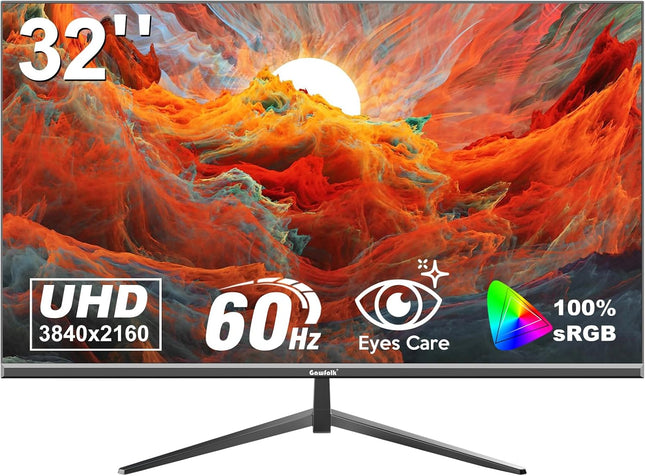 Gawfolk 32 inch 4K UHD monitor, 3840 x 2160 — product image