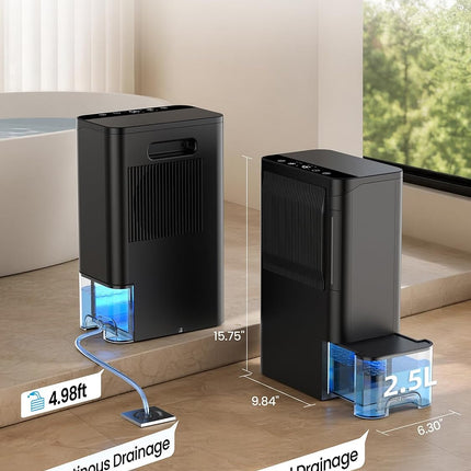 Globexis rotary dehumidifier with 2.5L tank — product image