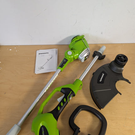 Greenworks STF305 rotating head and auxiliary handle