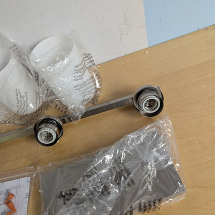 Actual unit: canopy and mounting hardware