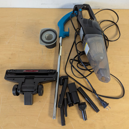 Actual unit: Intercleaner VC-1701A stick vacuum with 8 small attachments