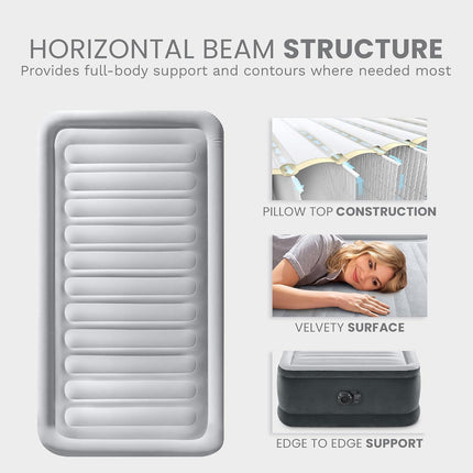 INTEX 64411ED Dura-Beam twin air mattress