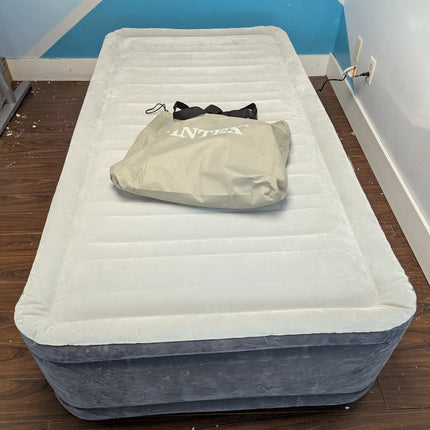 Actual unit: INTEX twin air mattress inflated