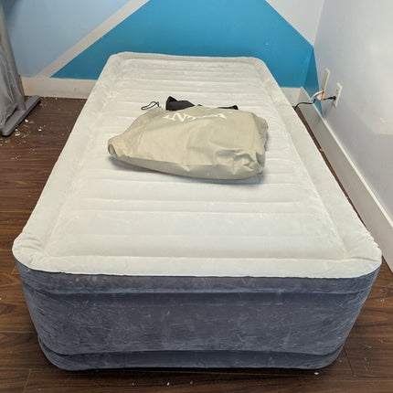 Actual unit: INTEX twin air mattress inflated