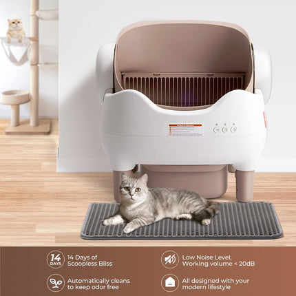KITPLUS self-cleaning litter box for multiple cats
