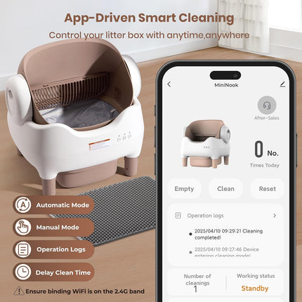 KITPLUS self-cleaning litter box for multiple cats