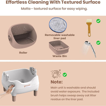 KITPLUS self-cleaning litter box for multiple cats