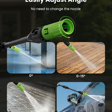 KVAOK W6 electric pressure washer with foam cannon