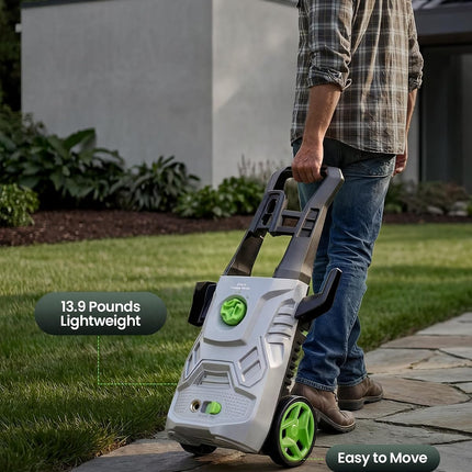 KVAOK W6 electric pressure washer with foam cannon