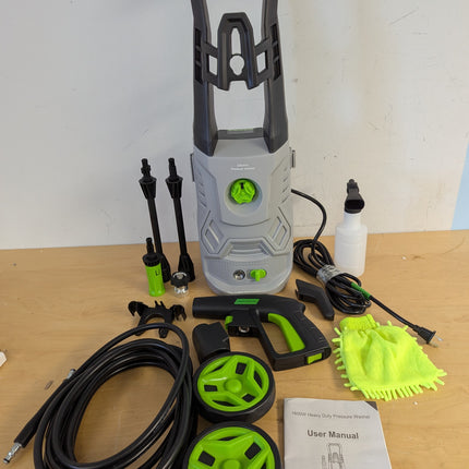 Actual unit: KVAOK W6 pressure washer and accessories