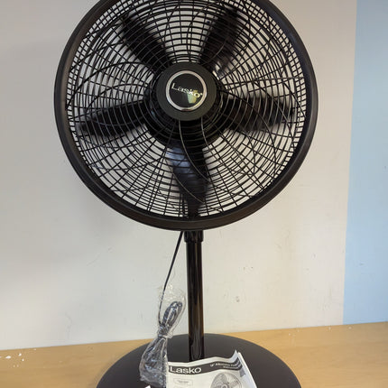 Actual unit: Lasko 1827 pedestal fan, front view