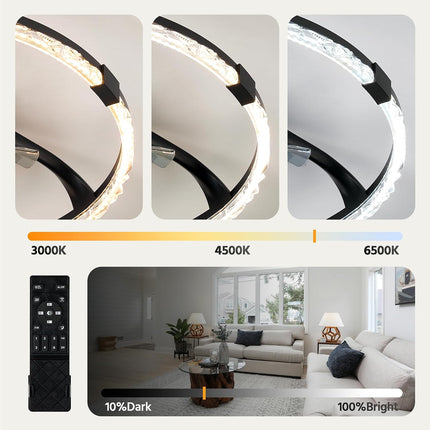 Linboro 20 inch low profile ceiling fan with lights — product image