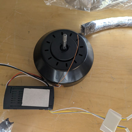 Actual unit: Linboro fan motor and wiring