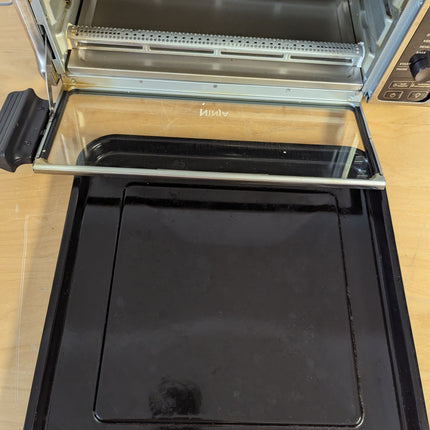 Actual unit: Ninja Foodi SP101C sheet pan with cooking stains