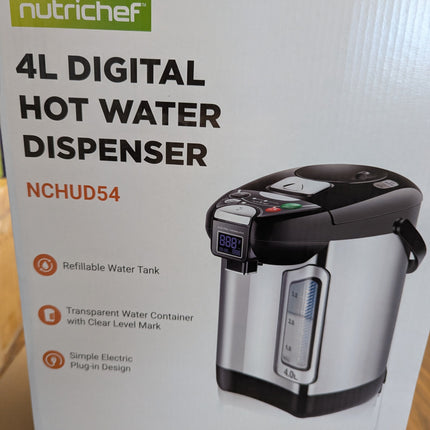 Actual unit: NutriChef NCHUD54 hot water dispenser