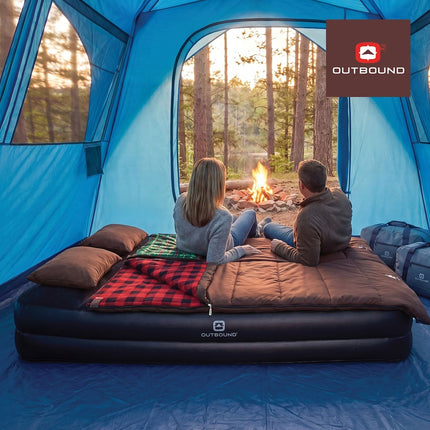 Outbound queen double-high air mattress