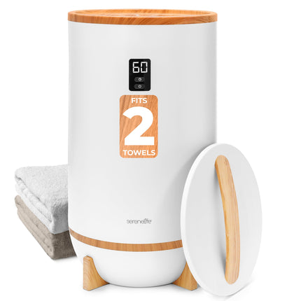 SereneLife Towel & Blanket Warmer Bucket, Towel Warmer for Bathroom, Spa w/Fragr