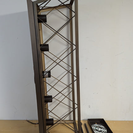 Actual unit: Q&S chandelier bronze frame, side view
