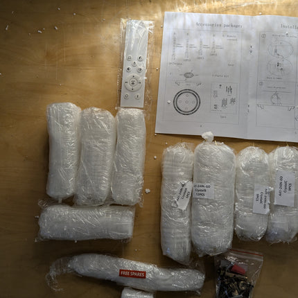 Actual unit: REDSTAR 24 inch crystal flush mount light