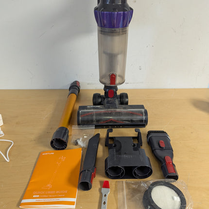 Actual unit: SMOTURE VC80 stick vacuum with attachments (no charger)