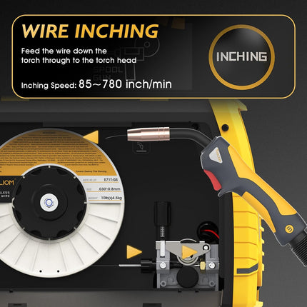 TOOLIOM 200A 5-in-1 aluminum MIG welder