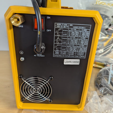 TOOLIOM TL-200M PRO MIG welder – actual open-box unit