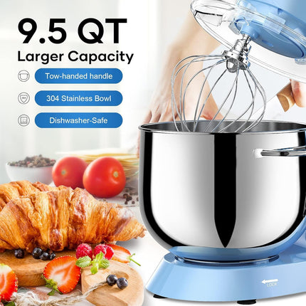 Vezzio stand mixer 9.5 quart stainless steel bowl — product image